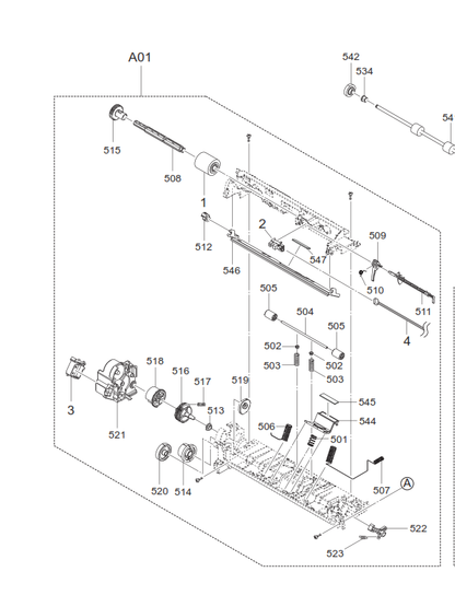 Kyocera - 302HS08260 - 2HS08260 - MPF Pickup Roller - £23-99 plus VAT - ETA 2 to 3 Working Day Leadtime