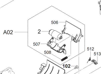 Kyocera - 302R794060 - Retard Roller Holder Assy inc Retard Roller - £66-99 plus VAT - ETA 7 Day Leadtime