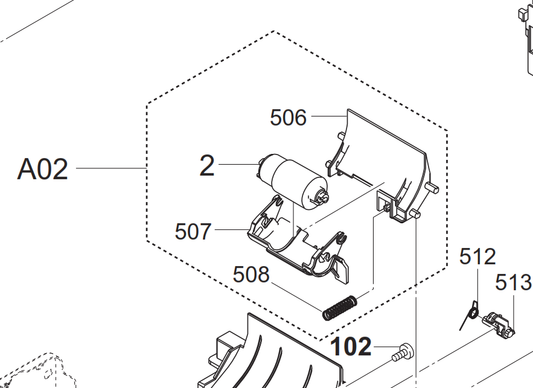 Kyocera - 302R794060 - Retard Roller Holder Assy inc Retard Roller - £66-99 plus VAT - ETA 7 Day Leadtime