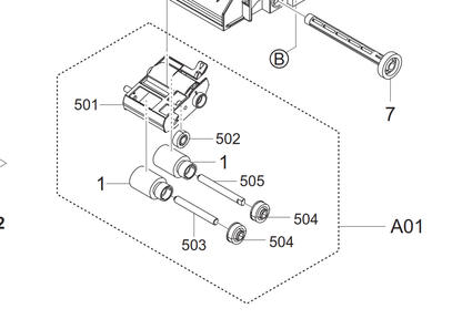 Kyocera - 302R794350 - Pulley Feed Roller (2 Maybe Needed, Price is Each) - £19-99 plus VAT each - ETA 7 to 10 Day Leadtime