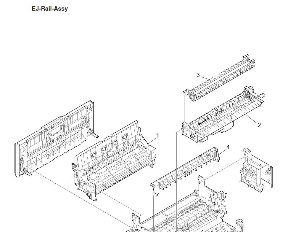 OKI - 45235202 - 45235201 - Paper Exit Eject Guide Assembly - £125-00 plus VAT - ETA 21 to 28 Day Leadtime