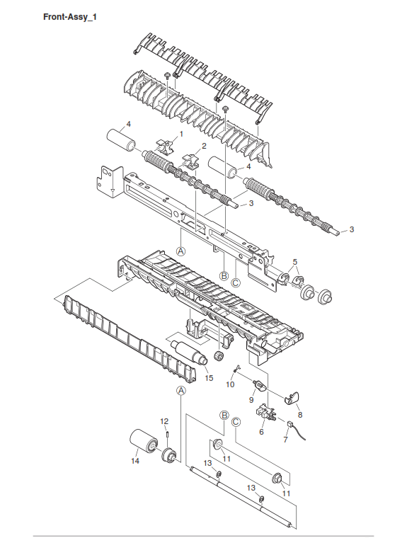 OKI - 44561501 - Original Replacement Front Assembly inc MFP Rollers - £79-99 plus VAT - ETA 14 to 21 Day Leadtime