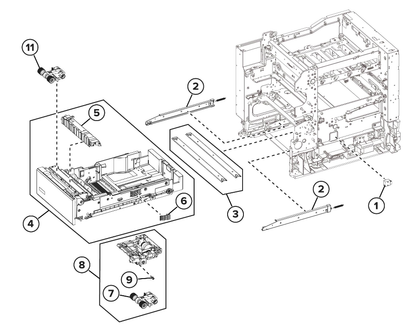 Xerox - 116R00038 - New & Original Main & Optional 550 Sheet Paper Cassette Tray Maintenance Kit - £115-00 plus VAT - ETA 7 to 10 Day Leadtime