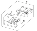 Xerox - 116R00038 - New & Original Main & Optional 550 Sheet Paper Cassette Tray Maintenance Kit - £115-00 plus VAT - ETA 7 to 10 Day Leadtime