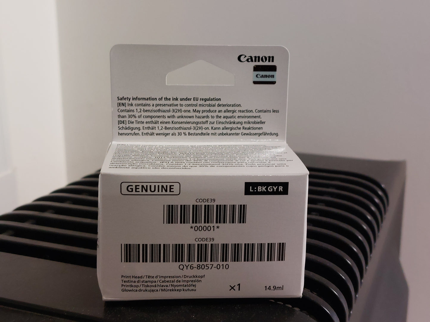 Canon - QY6-8057 - CODE39 - New & Original Replacement Grey / Black / Red Left Side Printhead - £38-99 plus VAT - Back in Stock!