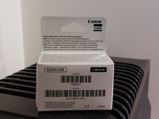 Canon - QY6-8057 - CODE39 - New & Original Replacement Grey / Black / Red Left Side Printhead - £38-99 plus VAT - Back in Stock!