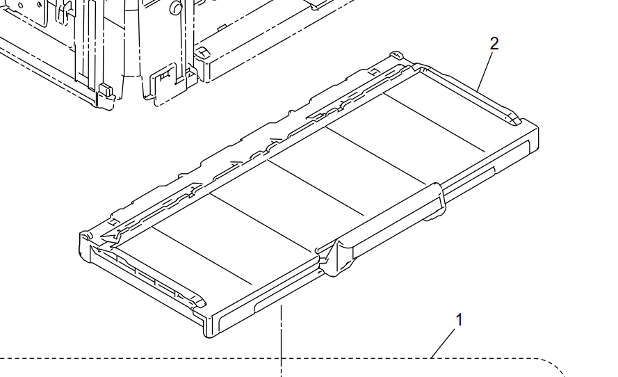 Brother - D0032P001 - Slide Out Paper Exit Support Tray - £21-00 plus VAT - Back in Stock!