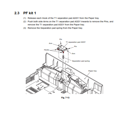 Brother - D011XY001 - PF1 - Paper Feed Kit 1 - £19-99 plus VAT - Back in Stock!