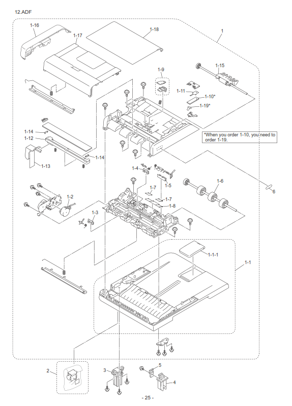 Brother - LEN203001 - Complete ADF Unit - £109-99 plus VAT - In Stock 1 to 2 Day Leadtime