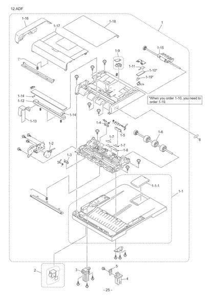 Brother - LEN203001 - Complete ADF Unit - £109-99 plus VAT - In Stock 1 to 2 Day Leadtime