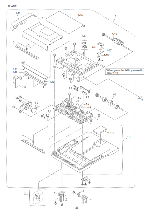 Brother - LEN203001 - Complete ADF Unit - £109-99 plus VAT - In Stock 1 to 2 Day Leadtime
