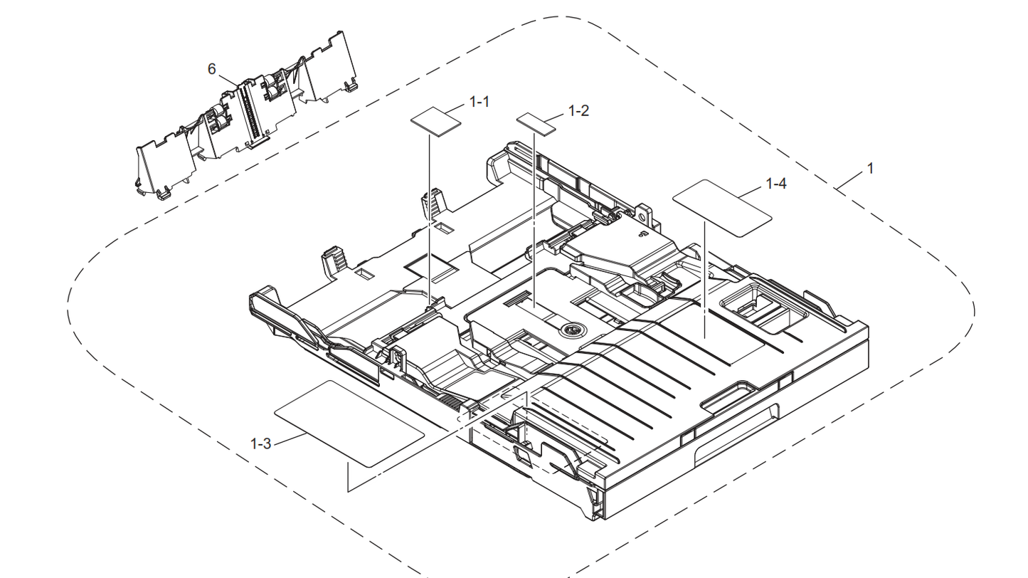Brother - LEU120001 - LEX306001 - New & Original Replacement A4 Paper Cassette Tray Assembly - £24-99 plus VAT - ETA 7 to 10 Day Leadtime