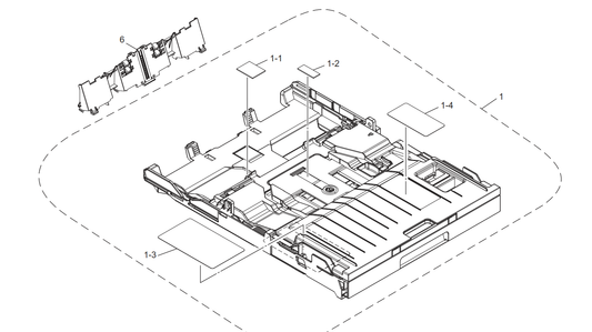 Brother - LEU120001 - LEX306001 - New & Original Replacement A4 Paper Cassette Tray Assembly - £24-99 plus VAT - ETA 7 to 10 Day Leadtime
