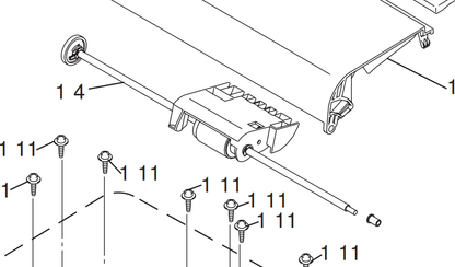 Brother - LS4622001 - ADF Paper Pull-In Separation Roller Assembly on a Metal Bar - £13-99 plus VAT - In Stock 1 to 2 Day Leadtime