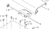 Brother - LS4622001 - ADF Paper Pull-In Separation Roller Assembly on a Metal Bar - £13-99 plus VAT - In Stock 1 to 2 Day Leadtime