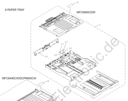 Brother - LS5204001 - Separation Pad in Cassette Tray (may need 2) - £10-99 each plus VAT - In Stock 1 to 2 Day Leadtime