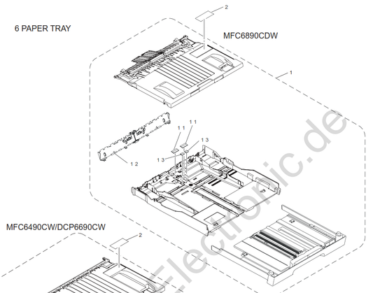 Brother - LS5204001 - Separation Pad in Cassette Tray (may need 2) - £10-99 each plus VAT - In Stock 1 to 2 Day Leadtime
