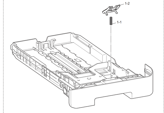 Brother - LU2464001 - Replacement A4 Paper Cassette Tray Assembly - £25-00 plus VAT - In Stock 1 to 2 Day Leadtime