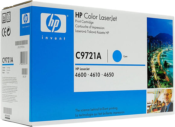 Hewlett Packard / HP - C9721A - Original HP No 641A Smart Cyan Print Cartridge (8000 Copies) - £115-00 plus VAT - In Stock