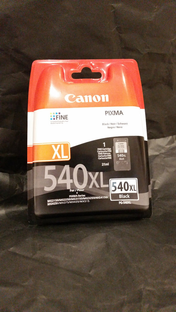 Canon - PG540XL - PG540-XL - 5222B005 - 5222B001 - XL Black Ink Cartridge (600 Copies) - £39-99 plus VAT - On Order - 5 Day Leadtime