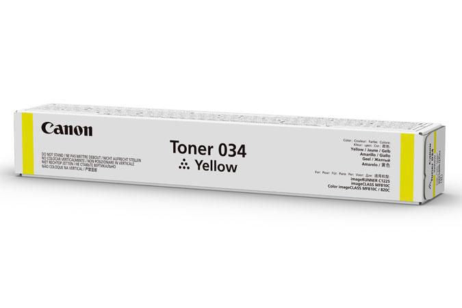 Canon - 034 - 9451B001 - Yellow Toner Cartridge (7300 Copies) - £175-00 plus VAT - ETA 7 Day Leadtime
