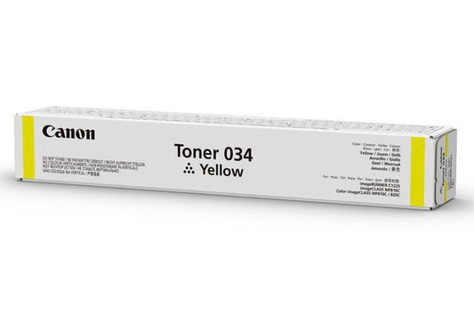 Canon - 034 - 9451B001 - Yellow Toner Cartridge (7300 Copies) - £175-00 plus VAT - ETA 7 Day Leadtime