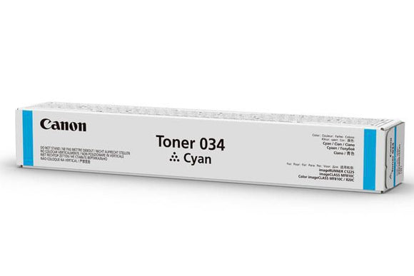 Canon - 034 - 9453B001 - Cyan Toner Cartridge (7300 Copies) - £229-00 plus VAT - 7 Day Leadtime