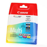 Canon CLI-526 - CLI526 - 4541B009 - Triple Pack of Cyan, Magenta & Yellow Ink Cartridges - £31-99 plus VAT - In Stock