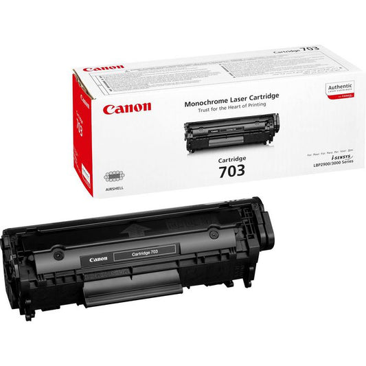 Canon - EP703 - EP-703 - 7616A005 - No 703 - Black Toner Cartridge (2000 Copies) - £45-99 plus VAT - In Stock 1 to 2 Day Leadtime