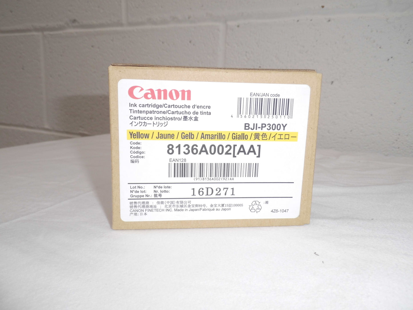 Canon - 8136A002 -  BJI-P300Y - BJIP300Y - Yellow Ink For CX320 / CX350 - £55-00 plus VAT - Please e-mail for Latest Stock Info