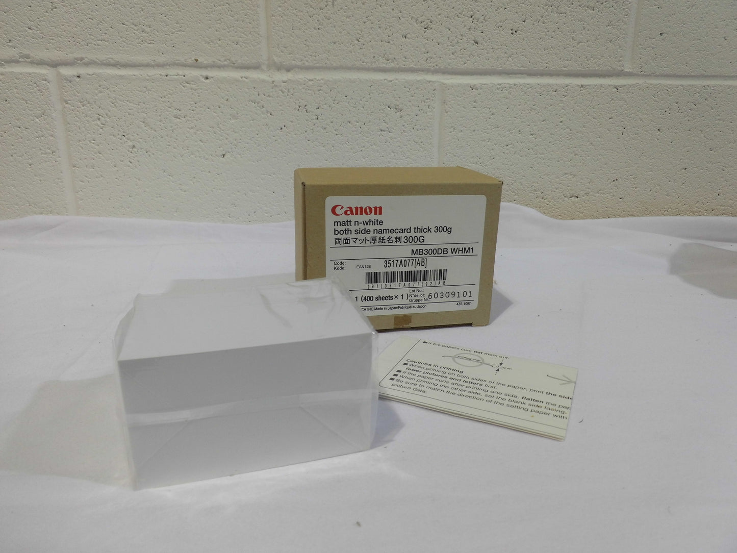 Canon - 3517A077AB - Double Sided 300gsm Business Cards (91mm x 55mm) (400 Cards per Pack) - £20-99 plus VAT - Back in Stock!