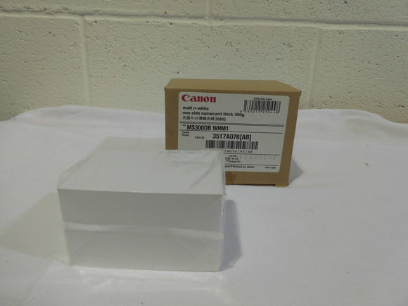 Canon - 3517A076AB - 300gsm - Matt n White Business Cards (91mm X 55mm) - Pack of 400 - £20-99 plus VAT - In Stock
