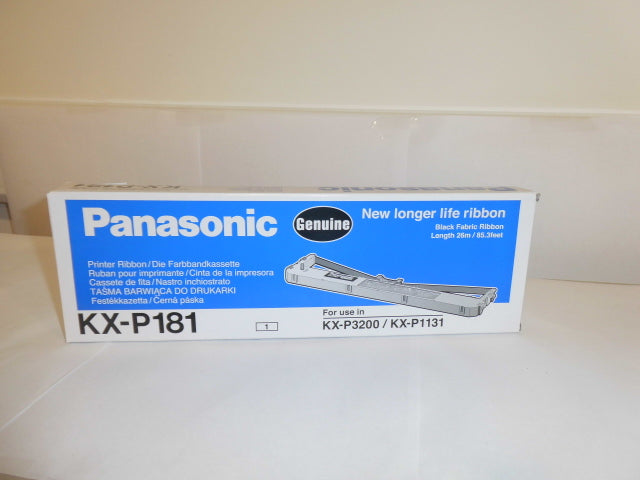 Panasonic - KX-P181 - KXP181 - KX-P181P - Genuine Panasonic Black Fabric Ribbon - No Longer Available