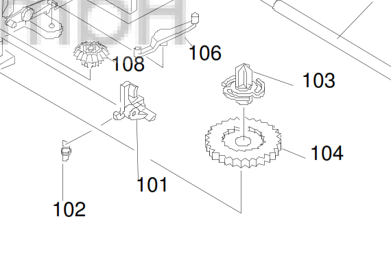 Epson - 1064960 - Ribbon Drive Gear - £13-99 plus VAT - In Stock 1 to 2 Day Leadtimel