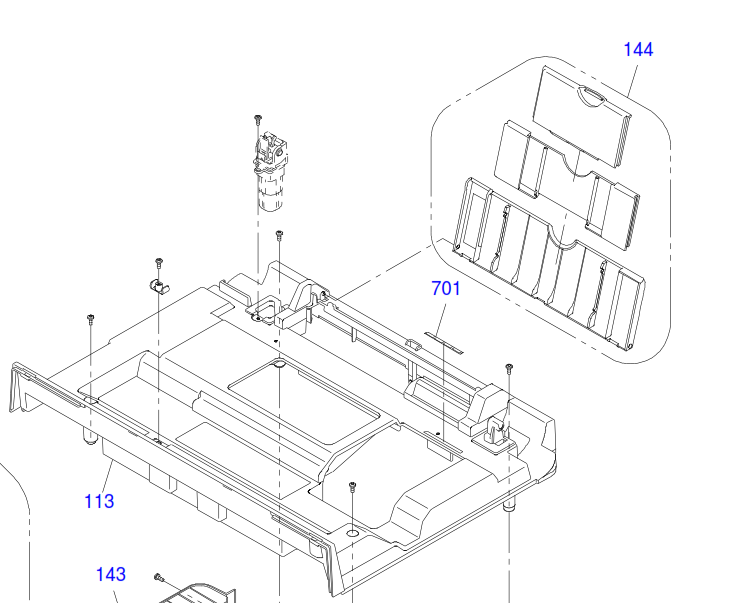 Epson - 1489322 - Paper Input Stacker Tray - Upper Rear of Printer - £13-99 plus VAT - No Longer Available