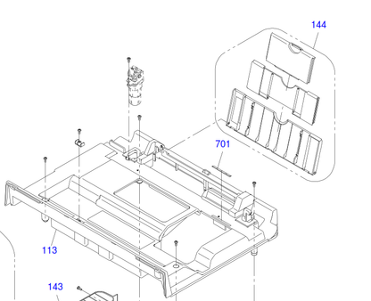 Epson - 1489322 - Paper Input Stacker Tray - Upper Rear of Printer - £13-99 plus VAT - No Longer Available