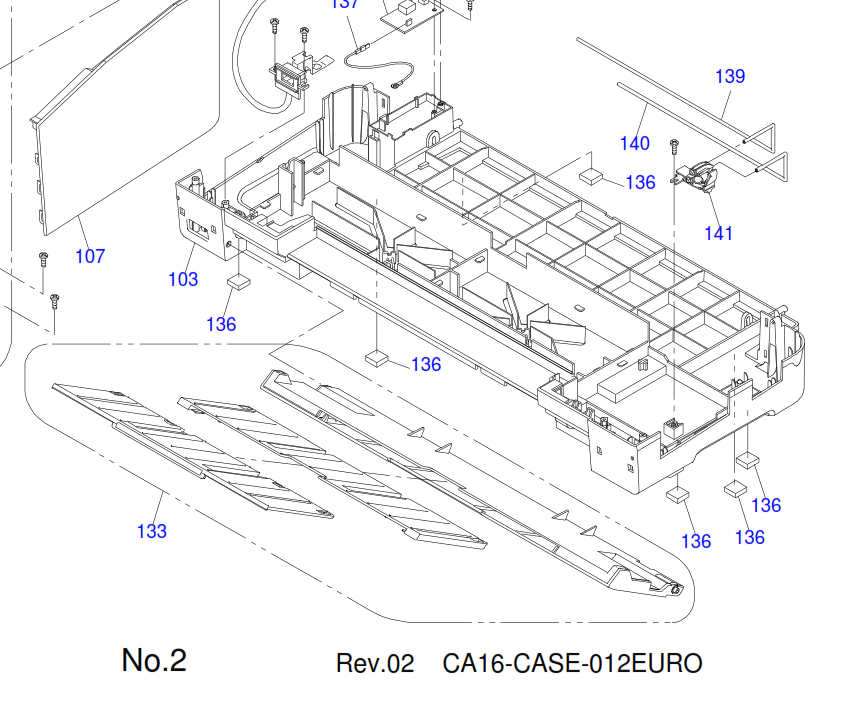 Epson - 1490921 - 1550328 - Paper Output Stacker Tray - Lower Front of Printer - £35-99 plus VAT - No Longer Available