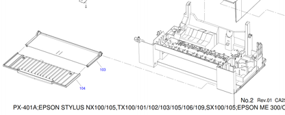 Epson - 1497007 - Paper Output Tray - Inner Section at Front - £13-99 plus VAT - No Longer Available