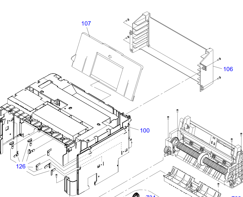 Epson - 1550186 - Paper Input Support - Upper Rear of Printer - £14-99 plus VAT - In Stock 1 to 2 Day Leadtime
