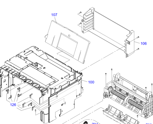 Epson - 1550186 - Paper Input Support - Upper Rear of Printer - £14-99 plus VAT - In Stock 1 to 2 Day Leadtime
