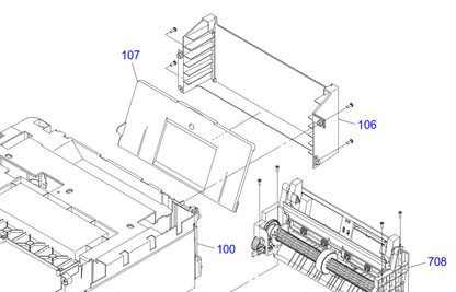 Epson - 1550727 - Paper Output Slide Out (3 Part) Support Tray Upper Rear of Printer - £15-99 plus VAT - Back in Stock!
