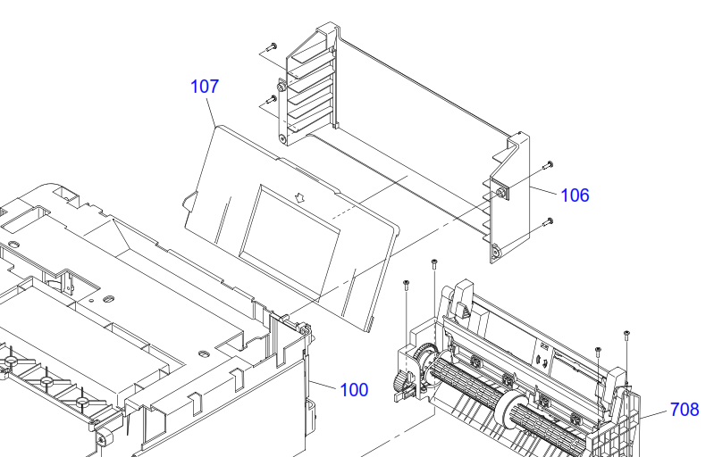 Epson - 1550727 - Paper Output Slide Out (3 Part) Support Tray  