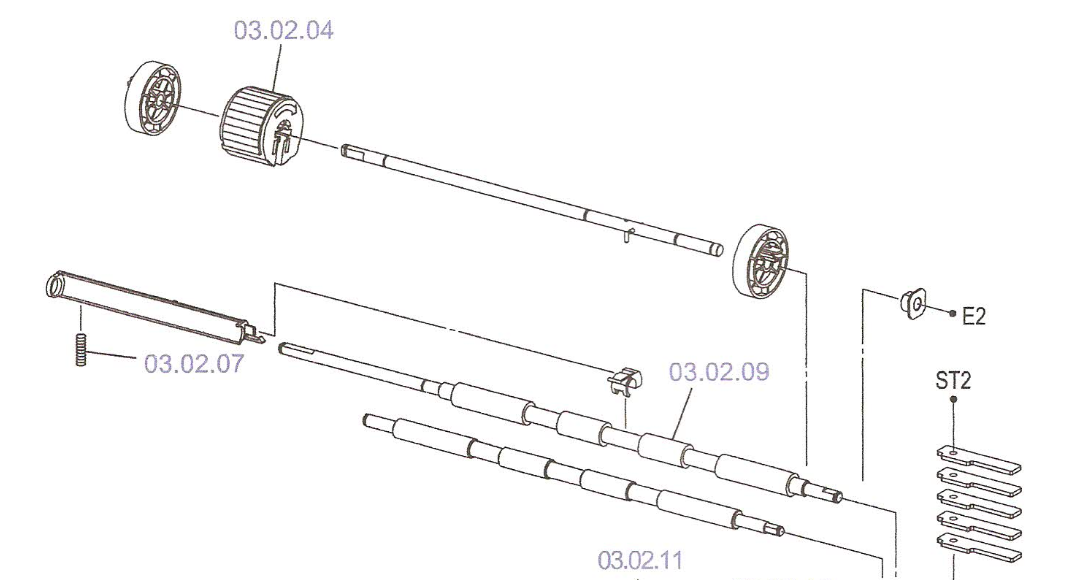Epson - 1554136 - Feed Roller - Located in Paper Feed Assembly - £39-99 plus VAT - Back in Stock!