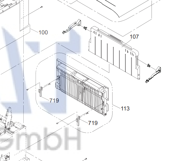 Epson - 1617743 - Middle Section Paper Input Support - Upper Rear - £16-99 plus VAT - In Stock 1 to 2 Day Leadtime