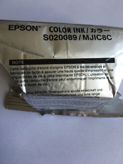 Epson - S020089 - S020191 - T052040 - Out of Date Unboxed Colour Ink Cartridge - £13-99 plus VAT - In Stock 1 to 2 Day Leadtime