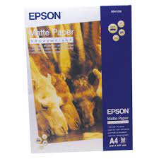 Epson - S041256 - A4 Matte Paper - Heavyweight (50 Sheets) - £13-99 plus VAT - In Stock 1 to 2 Day Leadtime