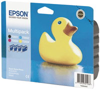 Epson - C13T05564010 - Out of Date T0551/2/3/4 - 4 Pack of Colour Ink Cartridges (1 each Colour) - £19-99 plus VAT - In Stock 1 to 2 Day Leadtime