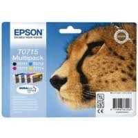 Epson - C13T07154012 - 4 Pack of Durabrite Colour Cartridge (1 each Colour) - £44-99 plus VAT - In Stock