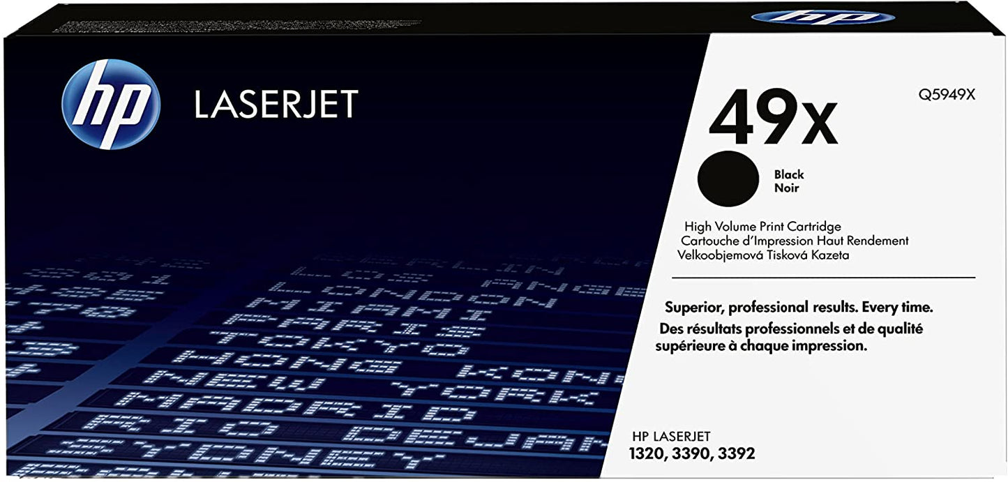 Hewlett Packard / HP - Q5949X - Genuine High Capacity Black Toner Cartridge (6000 Copies) - £119-99 plus VAT - In Stock 1 to 2 Day Leadtime