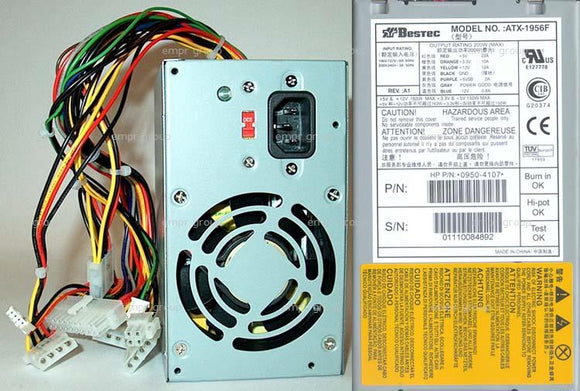 Hewlett Packard / HP - 0950-4107 - Also 5187-1061, 5187-1099, 5187-1098 & Bestec ATX-1956F - 200w Universal Power Supply - £79-00 plus VAT - In Stock 1 to 2 Day Leadtime